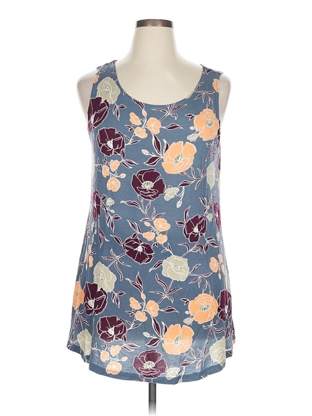 ❤️ LOGO by Lori Goldstein Floral Tank Top Size XL